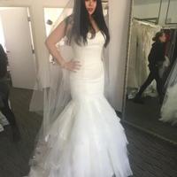 Plus Size Mermaid Wedding Dresses Sheer Neck Sweep Train Appliques Garden Country Bridal Gowns vestido de novia - Thumbnail 3