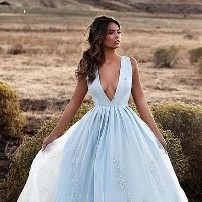 Sexy prom dresses party wear formal evening gowns lace applique beaded evening gowns custom made - Thumbnail 5