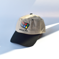 BLACK/KHAKI WINDOWS BOY CAP - Thumbnail 1