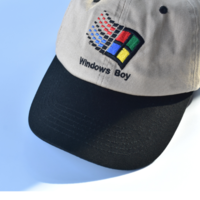 BLACK/KHAKI WINDOWS BOY CAP - Thumbnail 2