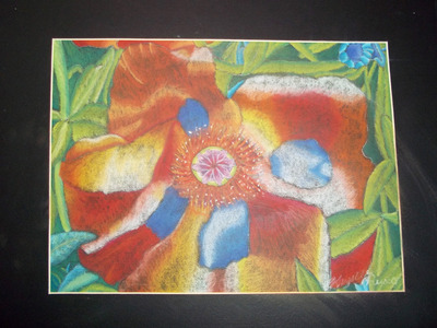 Chalk Pastel Flower