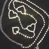 Free Shipping-BLING HEART CHAIN BELT - Thumbnail 3