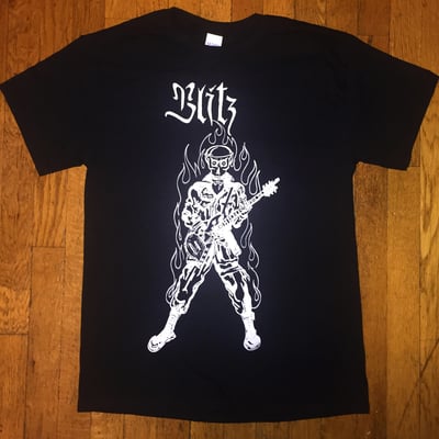 Blitz - 'skull man on fire' t-shirt - Thumbnail 4