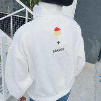 FRANDS Embroidery High Collar Pocket Sweatshirt - Thumbnail 2