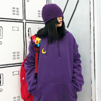 Free Shipping-PUNK GIRL MOON HOODIE - Thumbnail 3