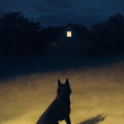 Night in the hills - print - Thumbnail 3