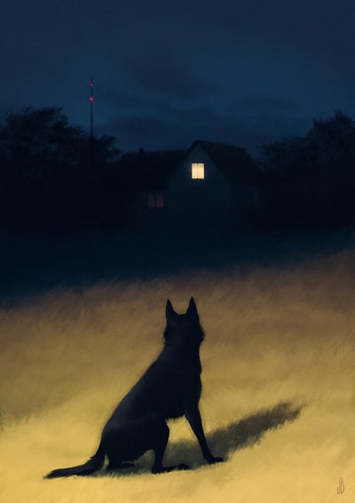 Night in the Hills - Print