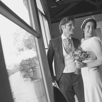 Simple Beach Wedding Dresses Boho Bridal Gowns Crew Neck Long Sleeve Delicate Lace Wedding Dresses Robes De Mariée - Thumbnail 2