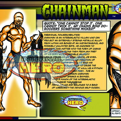 Chainman (villain), step#2 : pick one ally/nemesis