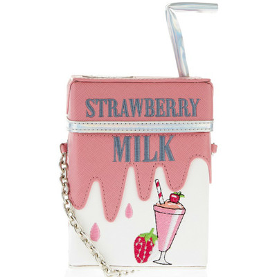 New personalized straw milk box shoulder messenger bag
