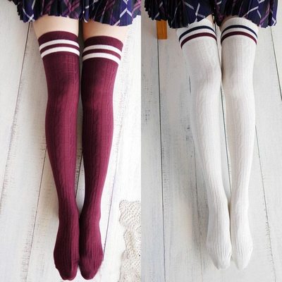 Kawaii harajuku cotton over the knee socks