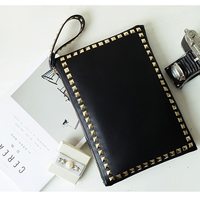Chic Rivet Clutch Handbag - Thumbnail 1