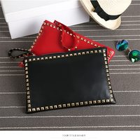 Chic Rivet Clutch Handbag - Thumbnail 3