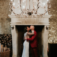 Stunning Mermaid Wedding Dresses Sexy Deep V Neck Polka Dots Sheer Long Sleeve Bridal Gowns - Thumbnail 2