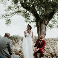 Stunning Mermaid Wedding Dresses Sexy Deep V Neck Polka Dots Sheer Long Sleeve Bridal Gowns - Thumbnail 4