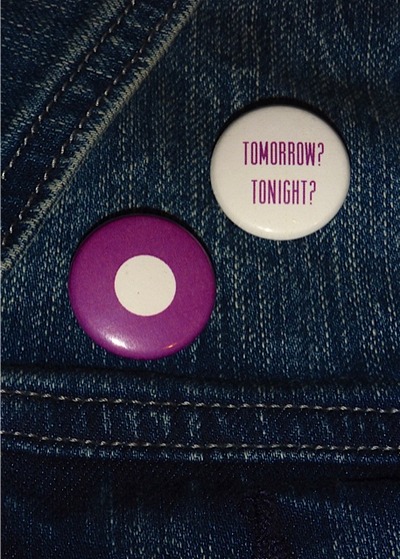 Vinyl + Lyrics = Dynamic Duo Buttons