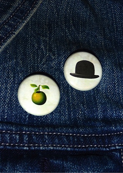 Apple + Bowler = Dynamic Duo Buttons