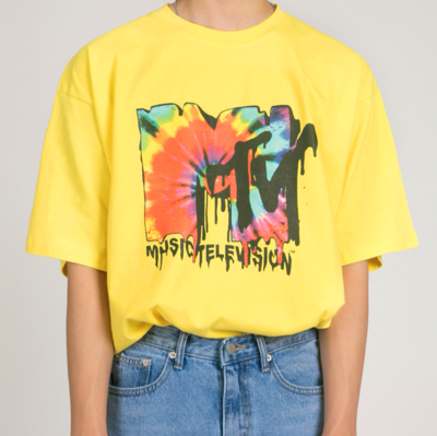 Free Shipping-90s MUSIC TELEVISION TEE 