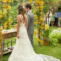 Simple Mermaid Tulle Wedding Dresses Spaghetti Straps Lace Appliques Garden Bridal Gowns - Thumbnail 2