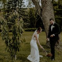 Simple Mermaid Bohemian Garden Wedding Dresses Crew Neck Delicate Lace Bridal Gowns - Thumbnail 2