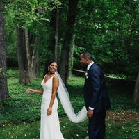 Simple Mermaid Bohemian Wedding Dresses Deep V Neck Sleeveless Bridal Gowns - Thumbnail 1