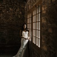 Simple Mermaid Garden Wedding Dresses Sweetheart Sleeveless Covered Button Bridal Gowns - Thumbnail 1