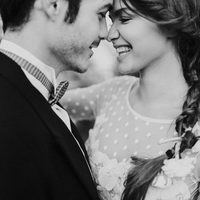 Ball Gown Tulle Wedding Dresses Crew Neck Polka Dots Handmade Flowers Puffy Bridal Gowns - Thumbnail 2