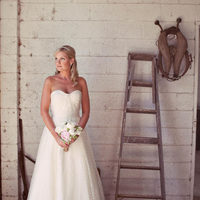 Bohemian Ball Gown Tulle Wedding Dresses Sweetheart Polka Dots Bridal Gowns - Thumbnail 3