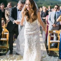Bohemian Mermaid Wedding Dresses Sexy Deep V Neck Champagne Lining Delicate Lace Backless Bridal Gowns - Thumbnail 2