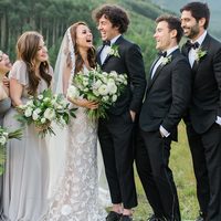 Bohemian Mermaid Wedding Dresses Sexy Deep V Neck Champagne Lining Delicate Lace Backless Bridal Gowns - Thumbnail 4