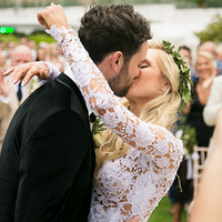 Romantic Mermaid Beach Boho Wedding Dresses Deep V Neck Sheer Long Sleeve Delicate Lace Bridal Gowns - Thumbnail 1