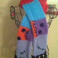 Nightmare before Christmas inspired scarf set65 - Thumbnail 2