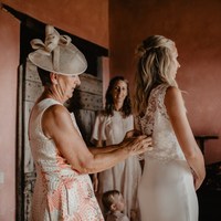 Romantic Mermaid Two Pieces Garden Wedding Dresses Delicate Lace Sleeveless Bridal Gowns - Thumbnail 1