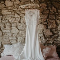 Romantic Mermaid Two Pieces Garden Wedding Dresses Delicate Lace Sleeveless Bridal Gowns - Thumbnail 2