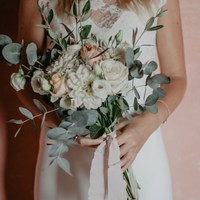 Romantic Mermaid Two Pieces Garden Wedding Dresses Delicate Lace Sleeveless Bridal Gowns - Thumbnail 3