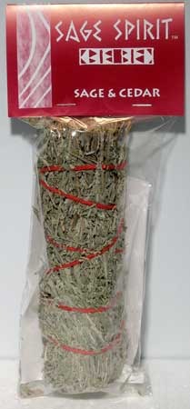 Herb Bundle - Sage and Cedar 7"
