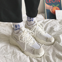 Free Shipping-90s CHUNKY SNEAKERS IN WHITE - Thumbnail 1