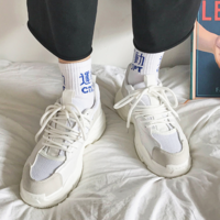 Free Shipping-90s CHUNKY SNEAKERS IN WHITE - Thumbnail 2