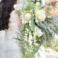 Simple Sheath Tulle Garden Wedding Dresses Crew Neck Sheer Long Sleeve Lace Appliques Bridal Gowns - Thumbnail 3