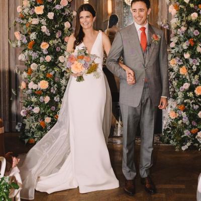 Romantic mermaid church wedding dresses sexy deep v neck backless with detachable lace train bridal gowns - Thumbnail 5