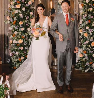 Romantic Mermaid Church Wedding Dresses Sexy Deep V Neck Backless with Detachable Lace Train Bridal Gowns