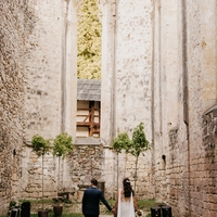 Romantic Mermaid Garden Wedding Dresses Sexy Deep V Neck Lace Appliques Bridal Gowns - Thumbnail 4