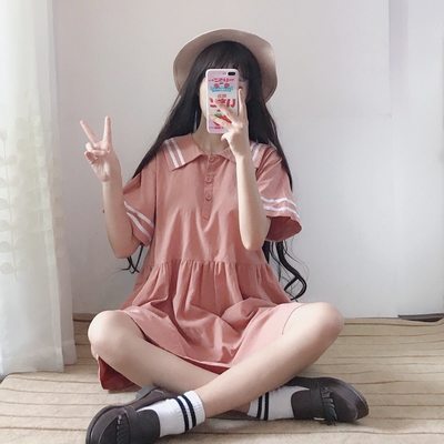 Japanese Kawaii Sailor Collar Dress