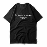 Free Shipping-"ART IS A WAY OF SURVIVAL"by YOKO ONO TEE - Thumbnail 2