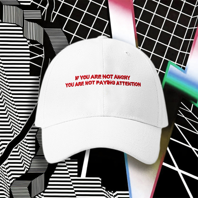 Free shipping-"if you are not angry you are not paying attention" cap - Thumbnail 5