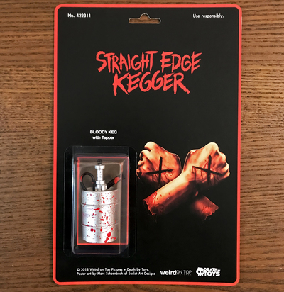 'Straight Edge Kegger' Bloody Keg Resin Toy