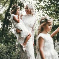 Country Mermaid Wedding Dresses High Neck Lace Backless Long Sleeve Sweep Train Bridal Gowns Plus Size Robe De Mariée - Thumbnail 1