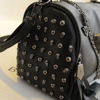 Gothic Punk Style Skull Rivet Women's Bag - Thumbnail 1