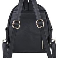3D Black Bat Design Gothic Harajuku PU Leather Backpack - Thumbnail 3