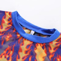 Free Shipping-CYBER PUNK FLAME MESH TOP - Thumbnail 2